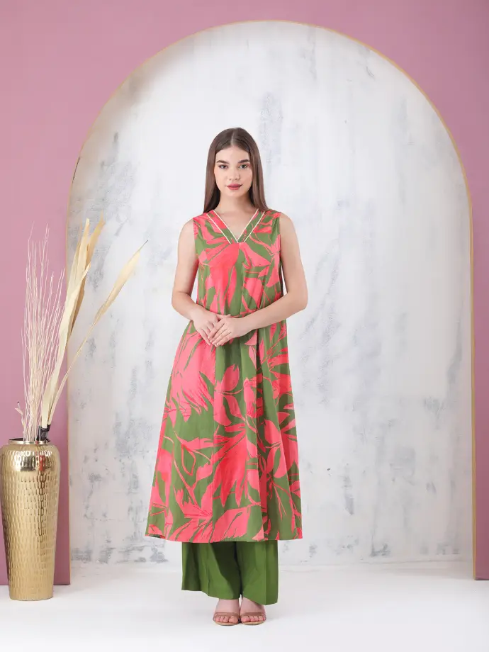 Tropical Bloom Kurta Set